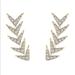 Free People Jewelry | 14k Gold Plated Cz Crystal Arrow Earrings | Color: Gold | Size: Os