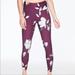 Athleta Pants & Jumpsuits | Athleta Floral Elation 7/8 Tights Size Xs Plum | Color: Red/White | Size: Xs