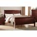 Topcraft Lane Low Profile Platform Queen Bed In Cherry Wood in Brown | 47 H x 62 W x 90 D in | Wayfair DWD-23750Q