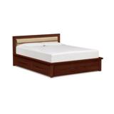 Copeland Furniture Solid Wood and Storage Platform Bed Wood and Upholstered/ in Red/Brown | 35 H x 78 W x 86 D in | Wayfair 1-MPD-35-33-STOR-89112