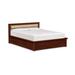 Copeland Furniture Solid Wood and Storage Platform Bed Wood and Upholstered/ in Red/Brown | 35 H x 82 W x 86 D in | Wayfair 1-MPD-31-33-STOR-89112