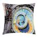 East Urban Home Ambesonne Clock Throw Pillow Cushion Cover, Prague Astronomical Clock In The Old Town An European Medieval Landmark Of City | Wayfair