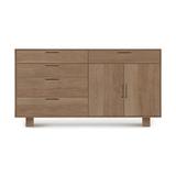 Copeland Furniture Iso 66" Wide 5 Drawer Oak Wood Sideboard Wood in Brown | 35 H x 66.125 W x 18 D in | Wayfair 6-ISO-72-78