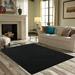 Black 72 x 72 x 0.4 in Area Rug - Eider & Ivory™ Roesch Favourite Area Rugs Polyester | 72 H x 72 W x 0.4 D in | Wayfair
