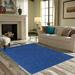 Blue 108 x 72 x 0.4 in Area Rug - Eider & Ivory™ Ambiant Broadway Collection Solid Color Area Rugs Royal Polyester | 108 H x 72 W x 0.4 D in | Wayfair