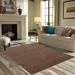 Brown 72 x 48 x 0.4 in Area Rug - Eider & Ivory™ Broadway Collection Pet Friendly Area Rugs Polyester | 72 H x 48 W x 0.4 D in | Wayfair