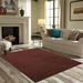 White 36 x 36 x 0.4 in Area Rug - Eider & Ivory™ Broadway Collection Pet Friendly Area Rugs Chocolate Polyester | 36 H x 36 W x 0.4 D in | Wayfair