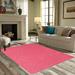 White 72 x 36 x 0.4 in Area Rug - Latitude Run® Ambiant Galaxy Way Solid Color Area Rugs Pink Polyester | 72 H x 36 W x 0.4 D in | Wayfair