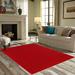 Red 48 x 24 x 0.4 in Area Rug - Eider & Ivory™ Ambiant Broadway Collection Solid Color Area Rugs Polyester | 48 H x 24 W x 0.4 D in | Wayfair