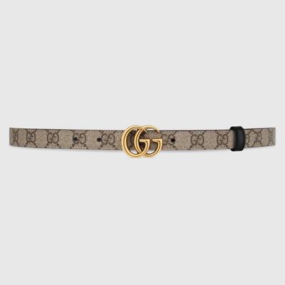 Gucci Ceinture Fine Réversible GG Marmont