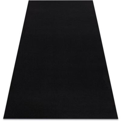 Tapis antidérapant rumba couleur unique noir black 200x300 cm