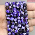 Perles rondes naturelles 15 ''pour la fabrication de bijoux bricolage Bracelet boucle d'oreille