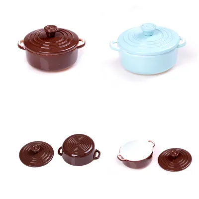 Ustensiles de cuisine miniatures avec couvercle mini marmite poêle Bomicrophone accessoires de