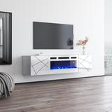 London WH-EF Electric Fireplace 63" TV Stand