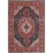 Floral Sarouk Farahan Turkish Wool Area Rug Hand-knotted Foyer Carpet - 5'0" x 6'10"