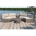 Latitude Run® Marfik 4 Piece Rattan Sectional Seating Group w/ Sunbrella Cushions in Brown | Outdoor Furniture | Wayfair