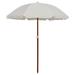 Arlmont & Co. Outdoor Umbrella Parasol w/ Crank Patio Sunshade Sun Shelter Steel Metal in White | 74.8 H x 61 W x 61 D in | Wayfair