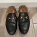Gucci Shoes | Gucci Princetown Fur Mules | Color: Black | Size: 39