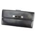 Gucci Bags | Auth Gucci Wallet Purse Long Wallet Black Black Mens | Color: Black/Silver | Size: Height: About 9.5 Cm Depth: About 1.8 Cm