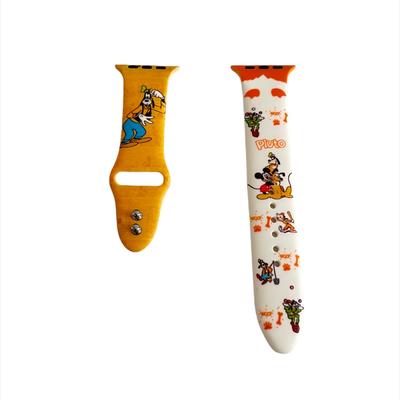 Disney Accessories | Disney Apple Watch Band | Color: Orange/White | Size: 42/44mm