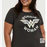 Torrid Tops | Dc Comics Wonder Woman Vintage Black Crew Tee | Color: Black | Size: 2x