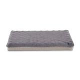 Essentials Happy Place Dark Grey Foam Dog Crate Mat and Pet Bed, X-Small, Gray