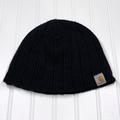 Carhartt Accessories | Carhartt Men’s Hubbard Hat Winter Beanie Black Fleece Lined Size Os | Color: Black | Size: Os