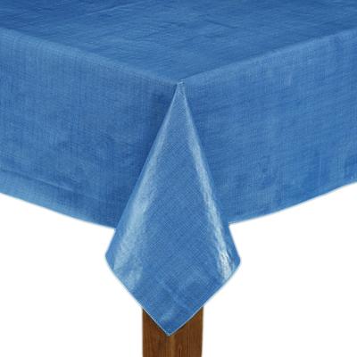 Wide Width CAFÉ DEAUVILLE Tablecloth by LINTEX LINENS in Chambray (Size 52" W 52" L)