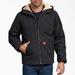 Dickies Men's Duck High Pile Fleece Lined Hooded Jacket - Rinsed Black Size XS (TJ350)