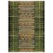 "Liora Manne Marina Tribal Stripe Indoor/Outdoor Rug Green 3'11"" x 5'10"" - Trans Ocean MNA46805706"