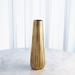 Studio A Home Chased Round Vase-Antique Brass Aluminum in Yellow | 15.5 H x 5.5 W x 5.5 D in | Wayfair 7.91418