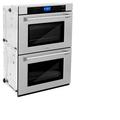 ZLINE Kitchen and Bath DuraSnow® Professional 30" 10 cu. ft Self Cleaning Convection Electric Double Wall Oven, Size 51.2 H x 30.0 W x 24.0 D in