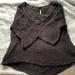 Free People Sweaters | Free People Black V Neck Sweater | Color: Black | Size: S