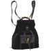 Gucci Bags | Authentic Gucci Bamboo Backpack Hand Bag Black Suede Leather Vintage | Color: Black | Size: W 8.7 X H 9.8 X D 2.8 "