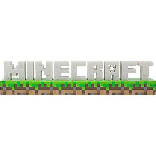Lampe Minecraft Logo bunt