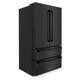 ZLINE 36 in. 22.5 cu. ft Freestanding French Door Refrigerator with Ice Maker in Fingerprint Resistant Black Stainless Steel - ZLINE Kitchen and Bath RFM-36-BS