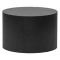 Woood - Table basse ronde en bois ø60cm - Sanne - Couleur - Noir