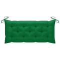Dcenta Garden Bench Cushion Fabric Padded Bench Chair Seat Cushion Outdoor Bench Soft Pad Green 47.2 x 19.7 x 2.8 Inches (L x W x T)