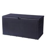 Patio Deck Box Storage Container Outdoor Rattan Style - 47 in. L x 24 in. W x 24 in. H
