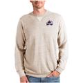 Men's Antigua Oatmeal Colorado Avalanche Reward Crewneck Pullover Sweatshirt