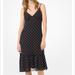 Michael Kors Dresses | Michael Kors Grommeted Georgette Slip Dress | Color: Black/White | Size: Xs
