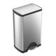 simplehuman CW1814 38L Rectangular Kitchen Pedal Bin, Strong Steel Pedal, Silent Soft Close Lid, Stay-Open Lid, Non-Skid Base, Fingerprint-Proof, Inner Bucket, Brushed Stainless Steel