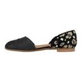 TOMS Women's Jutti Dorsay Ballet Flat, Black Blck, 4 UK