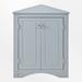 Red Barrel Studio® 2 - Door Corner Accent Cabinet Wood in Blue | 31.5 H x 23.6 W x 12.5 D in | Wayfair 5C95DF45D1864B9D8551F84AAA337942