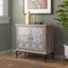 Langley Street® 2 - Door Accent Cabinet Wood in Brown/Gray | 29.9 H x 15.7 W x 30.7 D in | Wayfair CD84832F527247D7A5E14FFE77FDC091