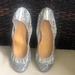 J. Crew Shoes | J.Crew Lula Glitter Ballet Flats | Color: Silver | Size: 7.5