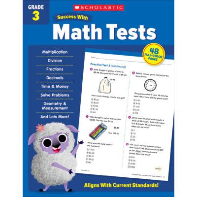 Scholastic Success With Grade 3: Math Tests