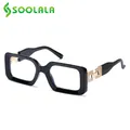 SOOLALA – lunettes de lecture pour femmes monture complète carrée bloquant la lumière bleue loupe