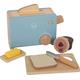 small Foot Toaster-Set Tasty aus Holz, Rollenspielzeug für Kinder, Zubehör für Spielküchen, ab 3 Jahren, 12246