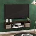 Latitude Run® Floating TV Stand for TVs up to 55" Wood in Brown | Wayfair 4C7CABF472E9402FBD597C9AC2F9A1B3